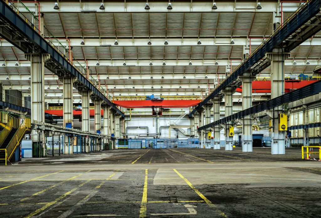 Large industrial manufacturing facility