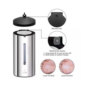 classique-hand-care-touch-free-stainless-steel-soap-or-sanitiser-dispenser-700ml-29703702413469