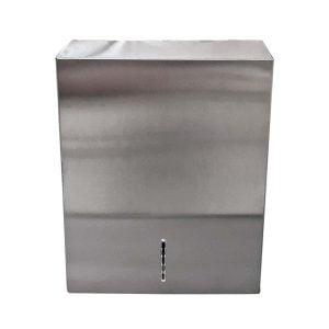 Stainless Steel Folded Paper Towel Dispenser - Click Clean