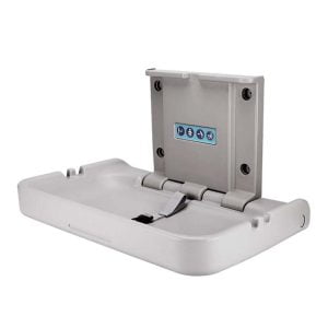 Baby changing station angle view horizontal design