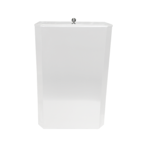 Symphony  White Flat Lid Large Sanitary Bin