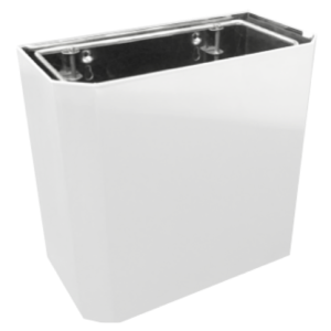 Classique White Sml Wall Mounted Bin