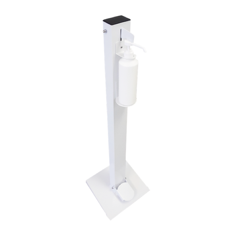 Solo White Pedal 500Ml Floor Standing Sanitizing Dis