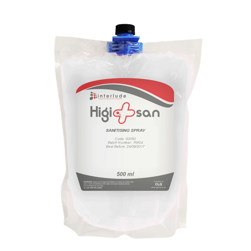 Interlude Higisan Liq Static 500Ml Spray Sanitiser