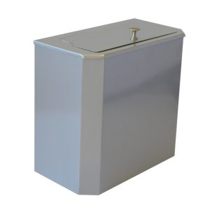 Symphony Small Sanitary Bin Flat Lid Silver
