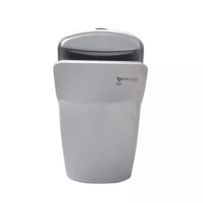 Dual Flow Silver Hand Dryer with HEPA