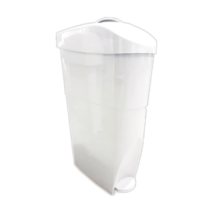 Solo White Pedal 18L Sanitary Bin
