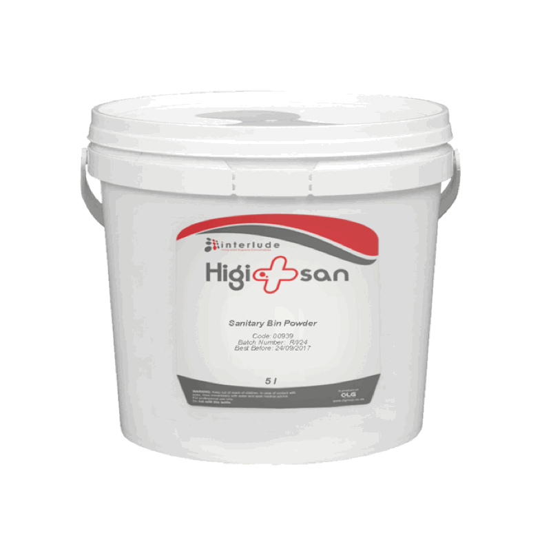 Interlude Higisan Bulk 5L Sanitary Bin Powder