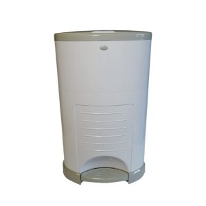 Kiddicare White Grey Nappy Bin 16L